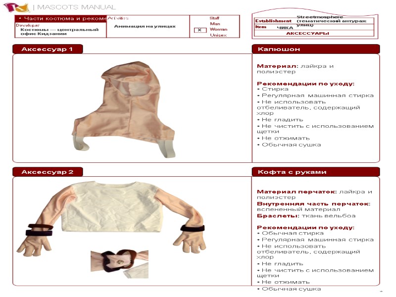 * Анимация на улицах X Streetmosphere (тематический антураж улиц) ЧИКА АКСЕССУАРЫ Костюмы — центральный